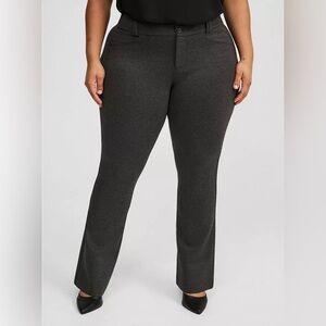 Torrid Dark Grey Trouser Slim Boot Ponte Pant 18R